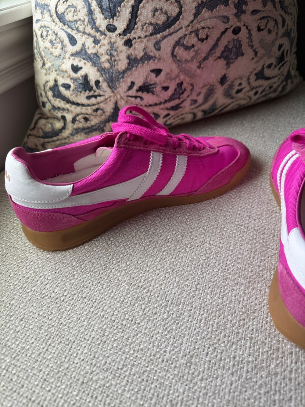 Gola Pink and White Classic Sneakers - Picture 4 of 8